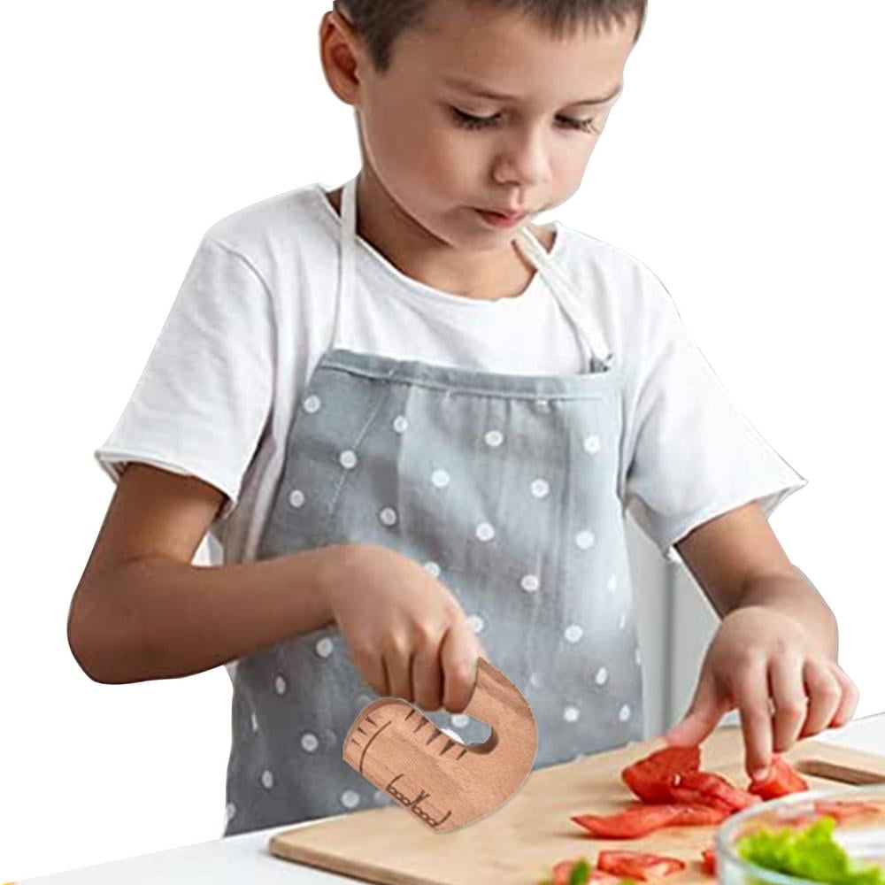  Safe Wooden Cutting Set for Kids Personalized Montessori Knife Cutting  Board for Toddler Children Utensils Wooden Cutter Christmas Gift (Light) :  Handmade Products