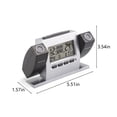 thumbnail image 3 of Double Projection Electronic Clock Double Rotation Can Project Temperature Time Alarm Clock, 3 of 6