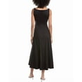 thumbnail image 2 of Toccin womens  Cady Tie Front Corset Midi Dress, 8, Black, 2 of 3