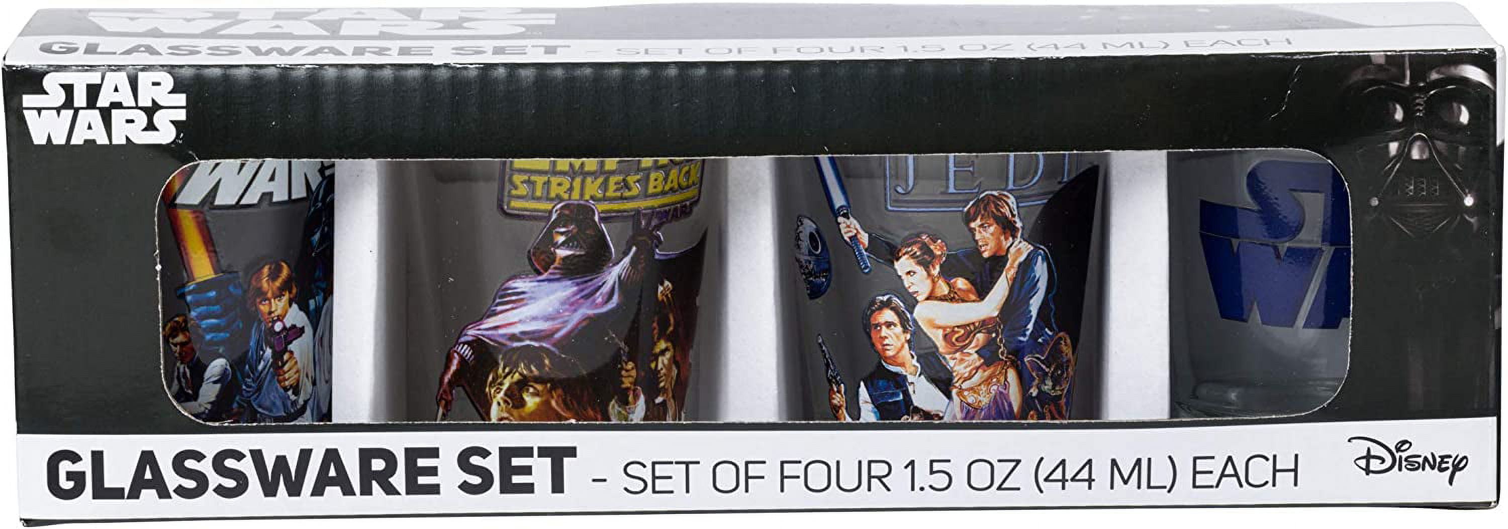 Star Wars Original Trilogy Mini Glass 4-Pack - The Novelty Shoppe