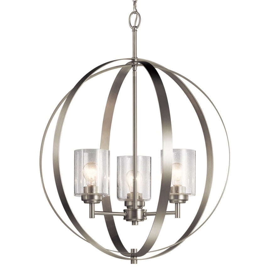 Kichler 44034 Winslow 3 Light 25" Globe Chandelier