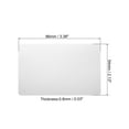 thumbnail image 2 of Uxcell 0.8mm Metal Business Cards Blank Name Card Laser Engraving Anodized Aluminum, Silver Tone 10 Pack, 2 of 6