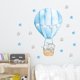 thumbnail image 4 of Un conjunto de pegatinas de pared de elefante en globo de aire caliente, decoración de pared de pegatina de pared para sala de estar, dormitorio, oficina JAMW Sencillez, 4 of 5