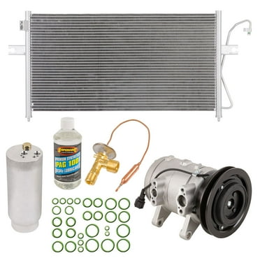A/C Kit w/ AC Compressor Condenser Drier For Nissan Frontier & Xterra 2.4L 4-Cyl - BuyAutoParts