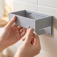 thumbnail image 6 of Garbage Bag Holder Wall Mounted Trash Bag Holder Foldable Garbage Bag Rack No Drill Kitchen Trash Bag Dispenser Storage Rack for Cabinet Door Kitchen Organizer, 6 of 7