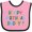 Pink and Black, variant on Inktastic Happy Birthday Daddy Boys or Girls Baby Bib