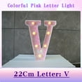 thumbnail image 2 of JilgTeok 1 Packs Colorful Light Up Letters LED Letter Lights for Proposal Statement Birthday Party Wedding Home Bar Decoration Scene Decorative Light Clearance, 2 of 3