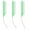 Green, variant on Rat Tail Comb,  3 Pcs C Curved Hair Parting Combs Styling Tools Fine Tooth Comb with Bend Steel Needle Carbon Fiber Pin Tail Combs for Women Barber
