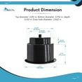 thumbnail image 5 of MARINE CITY Black Plastic Cup Drink Holder with Center-Drain Hole 4pcs, 5 of 7