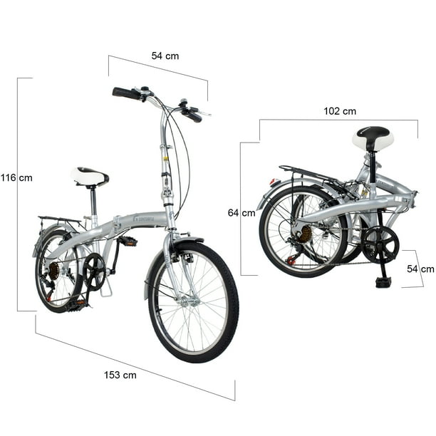 Bicicleta Plegable R 20 CENTURFIT Deportiva Vintage Plegable