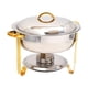 thumbnail image 2 of Calentador de Buffet BLESIY 4,5 L con bandeja de agua para 3-4 personas Oro plateado, 2 of 8