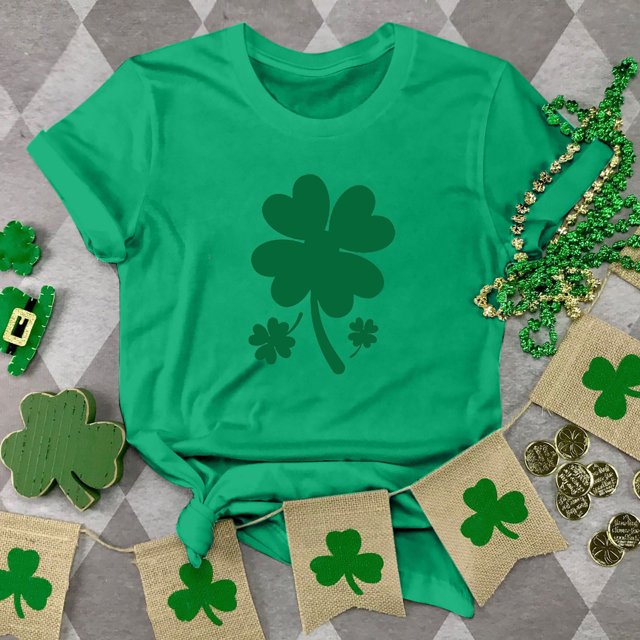 T-shirt de la Saint-Patrick pour Femme, Mode, Col Rond, Imprimé, Manches Courtes, T-shirt Décontracté Ample, Hauts, T-Shirts de la Saint-Patrick pour Femmes