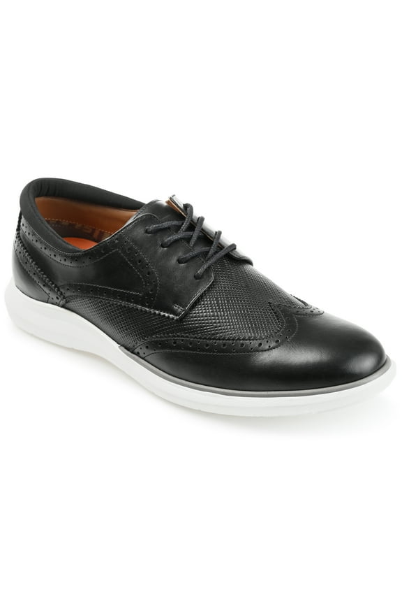 Mens Savage Lace-up Embossed Wingtip Derby