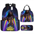 thumbnail image 1 of Fortress Night Children's Schoolbag Primary And Secondary School Student Backpack Lightweight Digital Print Lunch, 1 of 1