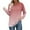 Pink, variant on Women's Colorblock T-Shirts Long Sleeve Fashion Round Neck Casual Top Fall Winter Soft Lightweight Pullover Tops