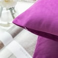 thumbnail image 5 of Phantoscope Soft Silky Velvet Series Decorative Throw Pillow, 18" x 18", Purple, 1 Pack, 5 of 7