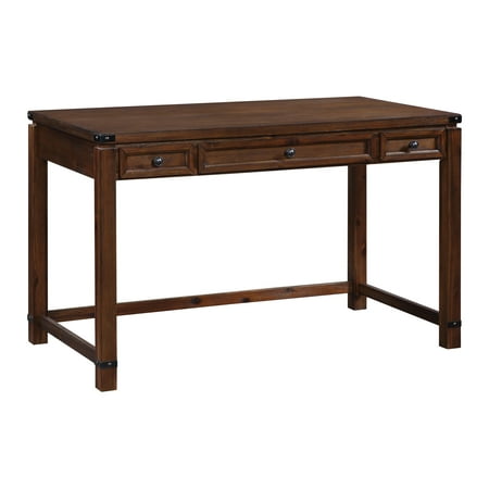 UPC: 0090234520306 | OSP Home Furnishings Baton Rouge Home Office Writing Desk in Brushed Walnut Finish