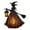 Black, variant on Hometravel Halloween Witch Lamp, Battery-Free Spooky Themed Night Light, Decorative Desk Lamp for Party, Home, Festival Atmosphere Display