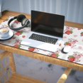 thumbnail image 3 of Long Mouse Pads for Desk,White Cow Strawberry Cow Pattern Desk Mats on Top Of Desks, Desk Mouse Pad Extra Large with 3mm Non-Slip Base and Stitched Edge for Gaming,Office,Work,Home 35.4"x15.7", 3 of 6