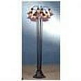 thumbnail image 2 of 60"H Amber/Purple Pond Lily 12 LT Floor Lamp, 2 of 2