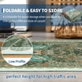thumbnail image 6 of Garvee 5'x7' Modern Retro Floral Area Rug Washable Printed Carpet, Non Slip Low Pile Indoor Rug for Living Room Bedroom Dining Room, Green, 6 of 10