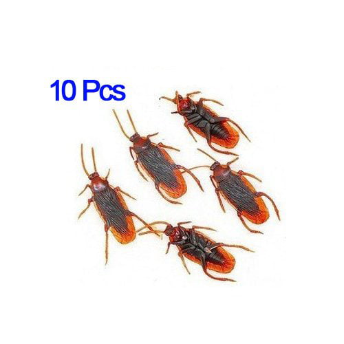 Set of 10 Prank Funny Trick Joke Special Lifelike Model Fake Cockroach Roach Toy 