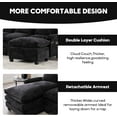 thumbnail image 4 of Homefun Chenille Modular U Shape Sectional Sofa With Chaise Lounge Storage Ottoman USB Phone Mount,Living Room, 4 of 10