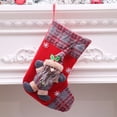 thumbnail image 1 of Vnanda Christmas Stocking Classic Red & Black Buffalo Plaid Stockings for Family Holiday Christmas Party Decorations, 1 of 8