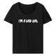 thumbnail image 4 of Camiseta de mujer con cuello redondo, camisetas de verano a la moda para el trabajo, regalo del día de San Valentín L, 4 of 9