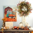 thumbnail image 6 of 26 Inch Fall Wreaths for Front Door Burgundy Berry Wreath with Leave, Large Autumn Wreath Decor on Grapevine for Farmhouse Front Door Wall Window Home Decoration and Christmas Thanksgiving, 6 of 7