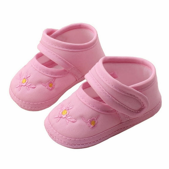 Zecgelong Infant Baby Girls Soft Sole Princess Wedding Dress Mary Jane Newborn Light Baby Sneaker Shoes Girls Princess Sandals Size 4