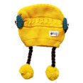 thumbnail image 2 of Gorro de bebé, gorro de punto trenzado de invierno, gorro para niños, gorro de invierno grueso con forma de bola de masa, 2 of 3