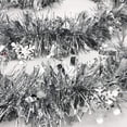 thumbnail image 2 of Sparkly Extra Thick Tinsel Garlands with Snowflakes - 3 Strands x 6.6 ft (Silver), 2 of 5