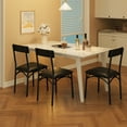 thumbnail image 3 of Juego de Comedor Rectangular  - 2 Sillas Tapizadas - Estructura de Acero y MDF - Ideal para Cocinas, Comedores o Espacios Pequeños - Fácil Montaje, 3 of 8