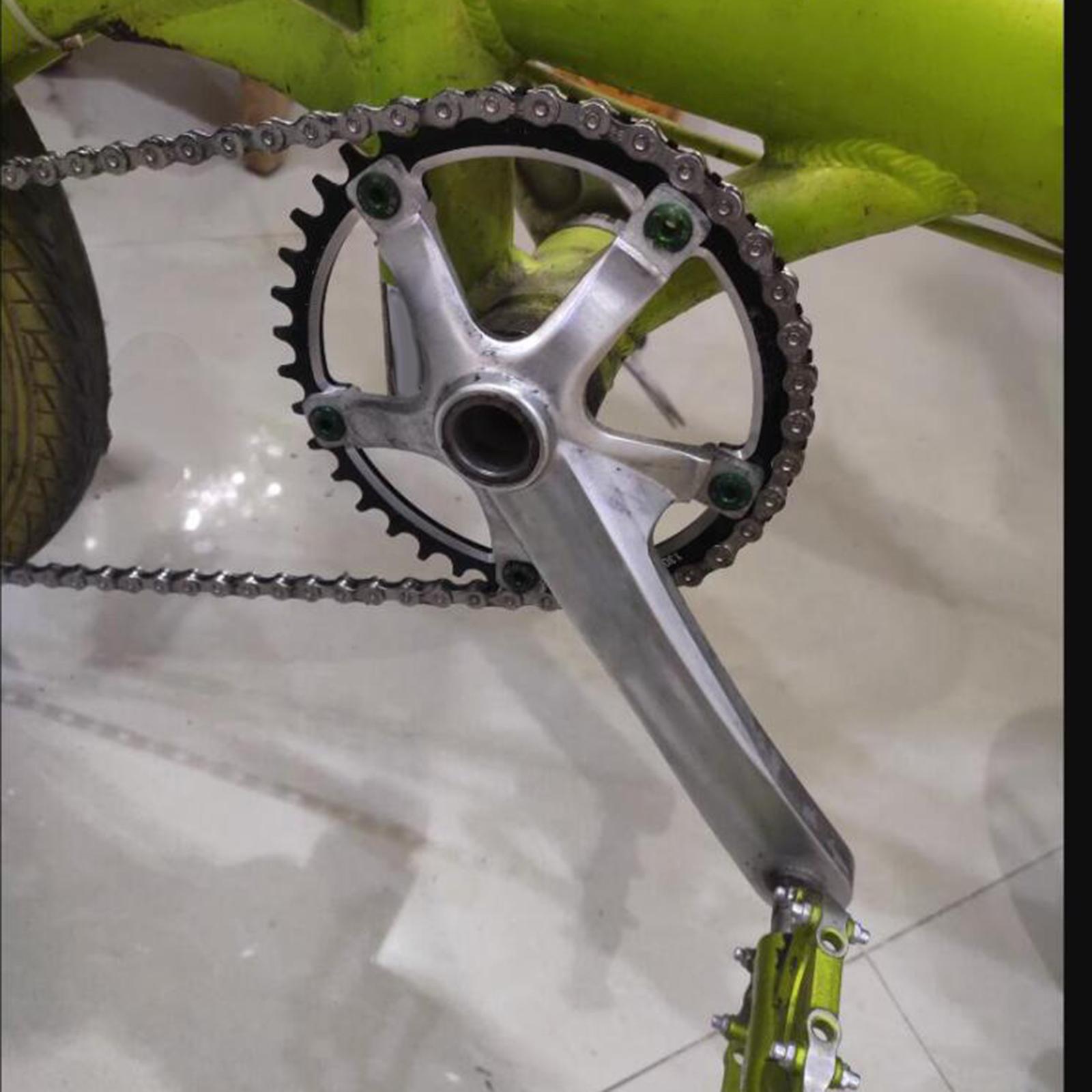 Rockible Plateau Large Étroit 130mm BMX - Plateau Vélo Aluminium CNC 7075 Avec Protection Chaîne