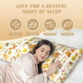 thumbnail image 4 of KLL Ultra Soft Microfiber Body Pillow Cover/Pillowcases 20"x54" with Hidden Zipper Closure-Autumn Forest Animals, 4 of 8