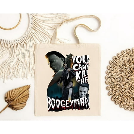 vintage Michael Myers You Can®t Kill The Boogeyman Tote Bag ® Halloween -TH12489
