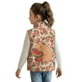 thumbnail image 3 of Pzuqiu Capybara Kid Outerwear Vest 11-12 Lightweight Soft Fleece Zipper Winter Sleeveless Jacket with Pockets Comfortable Practical Fall Outfits Fashion Clothing for Daily Life, 3 of 7
