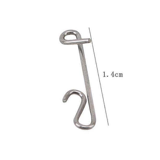 50 piezas de línea de pesca trenzada de alambre sin nudos, conector de señuelo de pesca, anzuelo, barril, anillo sólido, giratorio, accesorio para aparejos de pesca de carpa con mosca