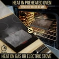 thumbnail image 2 of Nutrichef Cooking Stone Grill Set - Hot Lava Rock Sizzling Plate for Steak BBQ & Meat Grilling with Stainless Steel Knives, Cooks and Retains Heat & Flavor, Heated Tray for Serving Food, 2 of 3