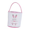 thumbnail image 2 of Canasta De Conejito De Pascua Sunnimix Cubo para Niño Regalo Huella Rosa, 2 of 8