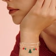 thumbnail image 4 of Brazalete navideño para mujer, dijes navideños, acabado brillante, pulseras navideñas, 4 of 5
