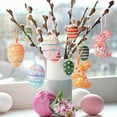 thumbnail image 4 of LangPing 12 Pcs Colorful Foam Easter Eggs, Simulated Holiday Hanging Ornaments, Easter Eggs To Paint for Crafting, Perfect for Family Easter Parties, Kids’ Holiday Craft Activities, and Easter Fun, 4 of 5