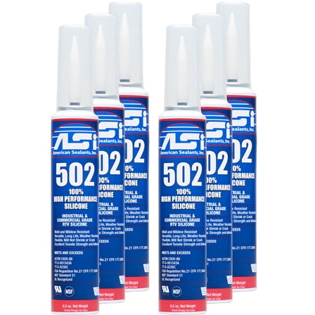 Clear Food Grade Silicone Aerosol Self-Propelled Can - 6.5 Oz - 6 Cans