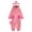 Pink#9527, variant on BOOMNY Halloween Unisex Men Womens Flannel Onesie Pajamas Cartoon Shark Long Sleeve Hooded Pjs Jumpsuit Cozy Warm Loungewear Homewear