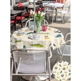 thumbnail image 5 of Outdoor Tablecloth with Umbrella Hole for Patio/Picnic/Party/Camping, Football Waterproof Table Cloth Round Cover Washable, Gold Medal Soccer Sports Beige (Dia 60"), 5 of 8