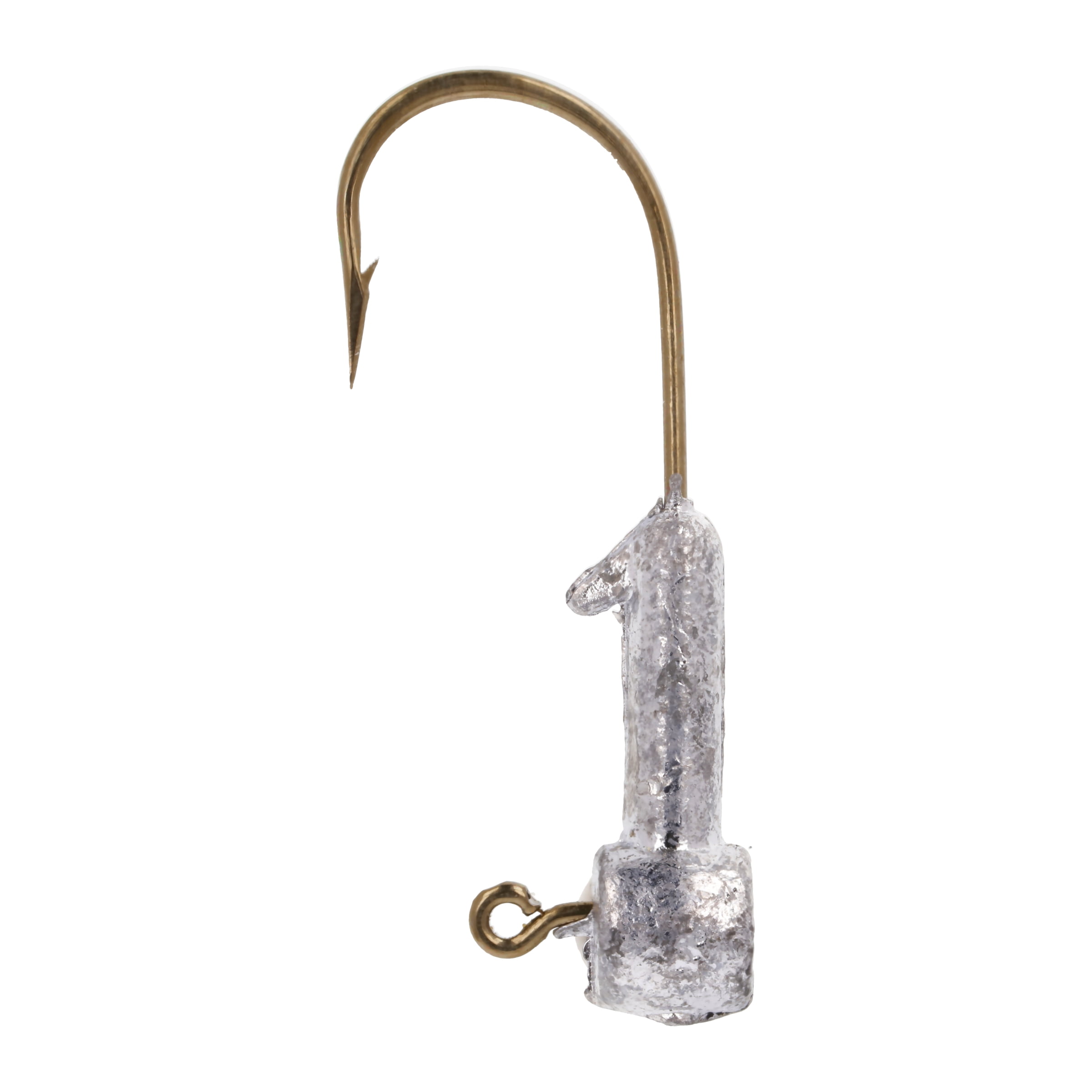 Eagle Claw Grub Jig Head Fishing Hook, Unpainted, 1/8 oz., BFH18