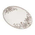 thumbnail image 2 of The Pioneer Woman Agatha Stoneware 16-inch Serving Platter, Brown, 2 of 4