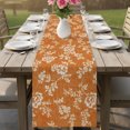 thumbnail image 6 of Spring Floral Table Runner 90 Inches Long,Dining Table Runners Dresser Scarves,Watercolor Botanical Flowers Rustic Orange Kitchen Coffee Tablerunner for Tabletop Party Holiday Wedding 13"x90", 6 of 8