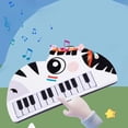 thumbnail image 2 of E Children Electronic Piano Keyboard Toy 15 Keys With Microphone Recording Function Light Effects Portable Music Learning Instrument For Kids 3 To 6 Years, 2 of 7